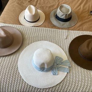 Hats for sale! Barely used asking 25.00 each or 90 for all five!